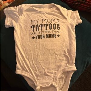 Hot Topic White Graphic Kids Bodysuit